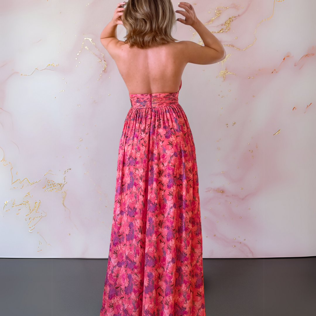 Vera | Vestido elegante con estampado flora
